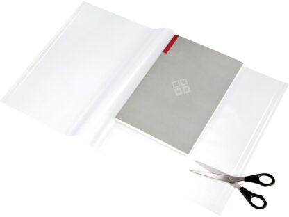 Covers for notebook with self adhesive stripes 550x310 mm PP orange peel