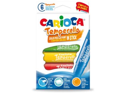 Solid stick tempera Carioca Temperello 6 / set