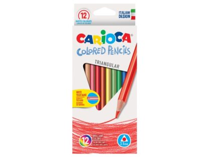 Carioca triangular color pencils 12 / set