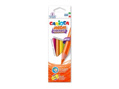 Neon Carioca triangular color pencils 6 / set
