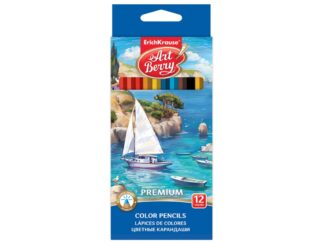 Hexagonal color pencils ArtBerry Premium, 12 colors EK