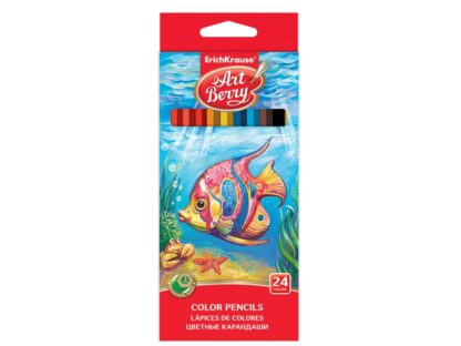Hexagonal color pencils ArtBerry, 24 colors EK