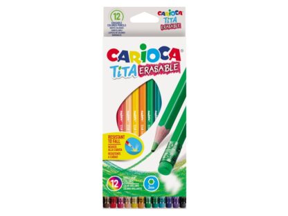 Color pencils Tita Erasable 12 pcs/set Carioca