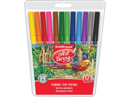 Fibre-tip pens ArtBerry Super Washable 12 colors EK