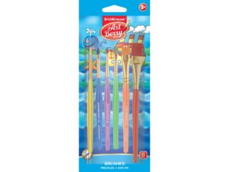 Synthetic brushes ArtBerry for drawing and decorating, 6pcs. EK