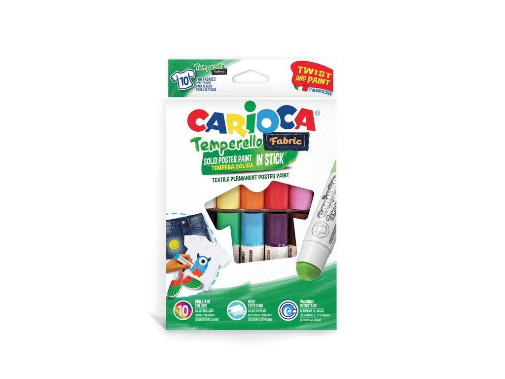 Pencil-tempera Temperello Fabric Carioca 10/set - EU Supplies