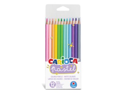 CARIOCA Pastel Colored Pencils Plastic Box 12 pcs