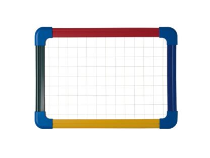 Schoolmate laptop board, non magnetic/grided. Magnetic A4 4 colours plastic frame
